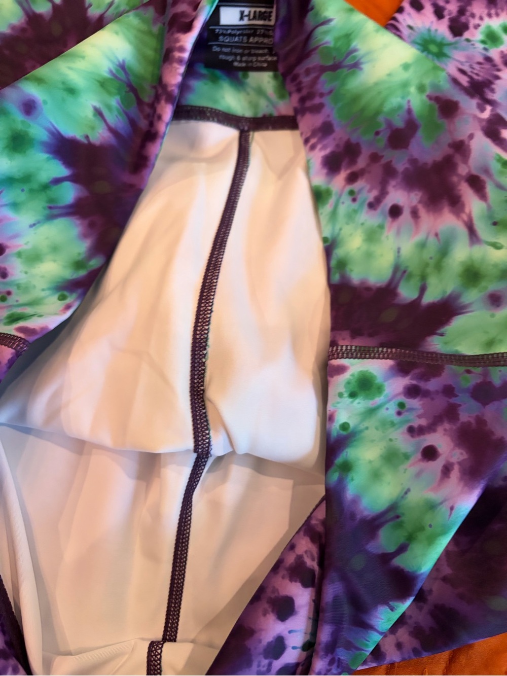 Constantly Varied Gear Purple & Green Tie-Dye Leggings - Picture 3 of 4